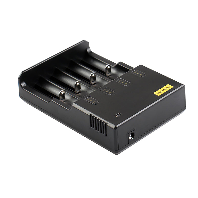 Sunflower Rich HE4 USB Port Rapid Smart Battery Charger For 18650 26650 AA AAA 4Slots