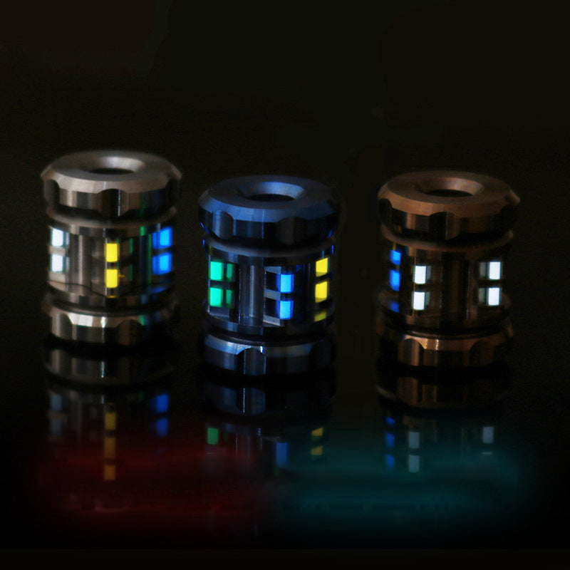 1Pcs DIY Tritium Vials Titanium Ring For Self-Luminous 15 year Tritium tube Pendant Necklace Jewelry Pendant