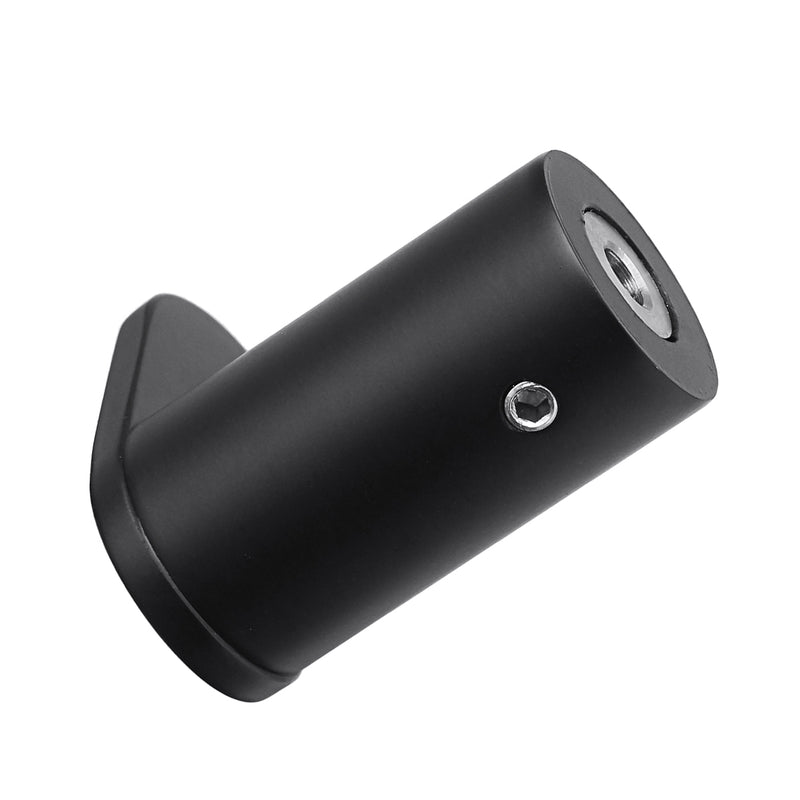 Bathroom Round Wall Robe Hook Door Single Hanger Bracket Towel Rack Black