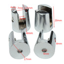 4Pcs Zinc Alloy Round Shelves Support Brackets Clamps 4-6mm Glass Wooden