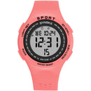 SYNOKE 9616 EL Display Silicone Strap Sport Watch 3ATM Waterproof Alarm Student Digital Watch