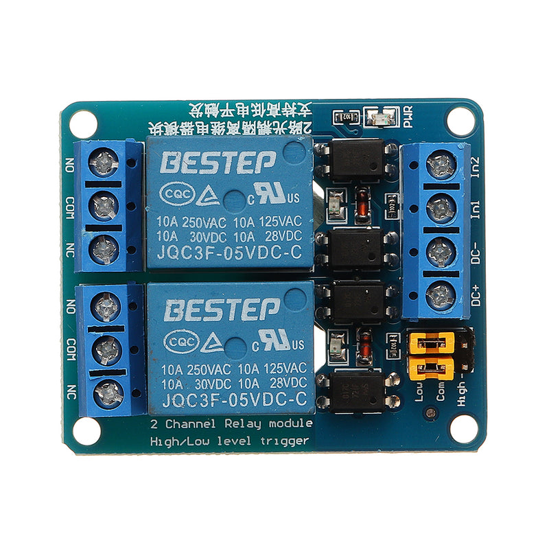 BESTEP 2 Channel 5V Relay Module High And Low Level Trigger For Auduino