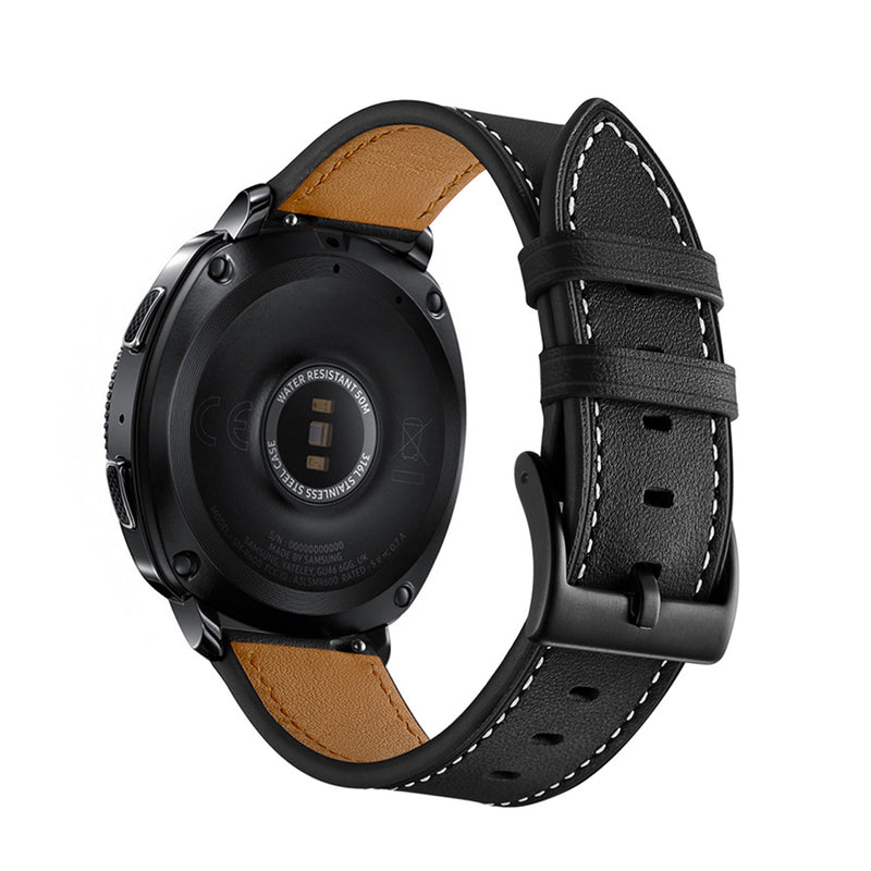 Genuine Leather Watch Band Strap For Samsung Gear Sport S4/Garmin Vivoactive 3