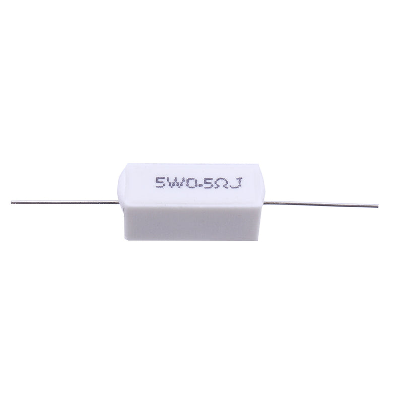 10pcs BPR56 5W 0.5R 0.5 Ohm 5w Non-inductive Ceramic Cement Resistor Wirewound Resistance