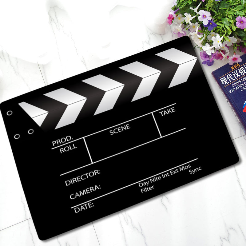 KCASA KC-M3 40x60cm Creative Entrance Door Mats 3D Trap Printed & Football Field Non-slip Carpet