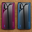 Bakeey Gradient Striped Shockproof Tempered Glass&Soft TPU Protective Case For Xiaomi Mi A3 / Xiaomi Mi CC9e