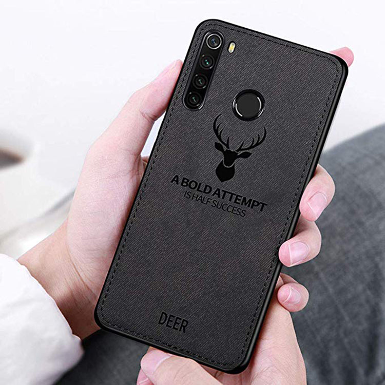 Bakeey Deer Luxury Canvas Cloth Shockproof Anti-fingerprint Protective Case for Xiaomi Redmi Note 8