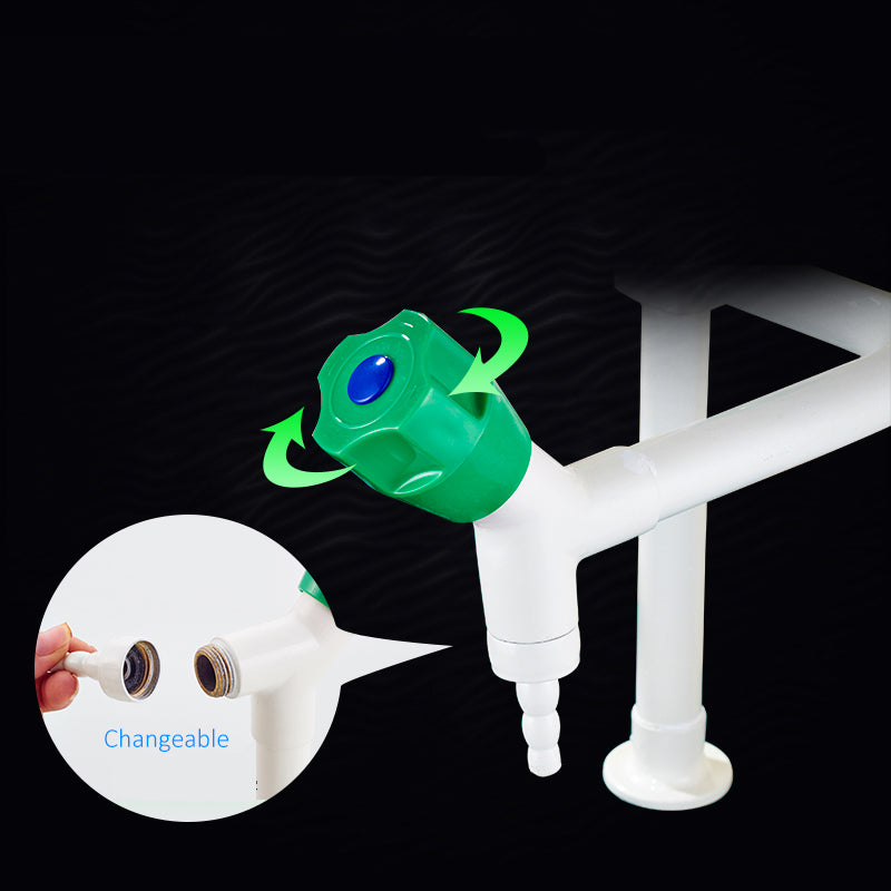 ABS Laboratory Water Tap Three Ports 360 Rotation Mixer Tap Lab Faucet Elbow Medical Three-Head Faucet Water Mixer Tap