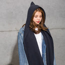 Men Women Multifunctional Scarve Warm Knit Hat Autumn Winter Korean Shawl Scarf Hat