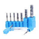 Drillpro 1-10mm HRC55 TiAlN 4 Flutes End Mill Cutter Tungsten Carbide Milling Cutter CNC Tool