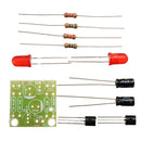 5pcs DC 3-14V DIY Simple LED Red Flash Circuit Kit DIY Multiharmonic Oscillating Electronic