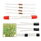 5pcs DC 3-14V DIY Simple LED Red Flash Circuit Kit DIY Multiharmonic Oscillating Electronic