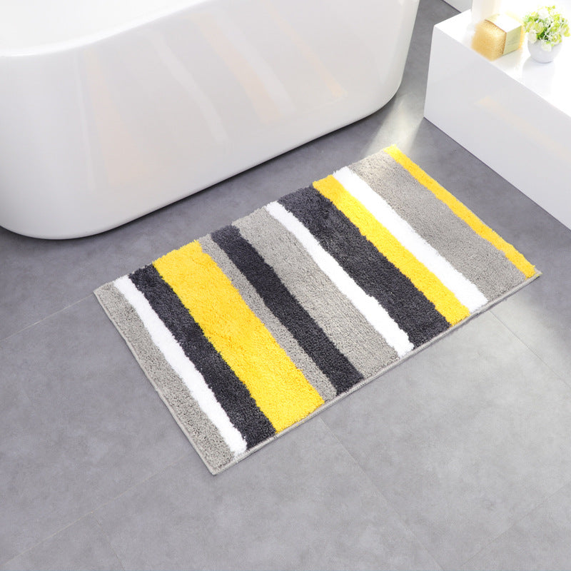 Honana CT-043 Microfiber Line Double Stripes For Door And Home Mats Non-slip Absorbent Carpet