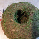 6-18cm Moss Weaved Ball Shape Flower Pot Succulent Planter Green Basket