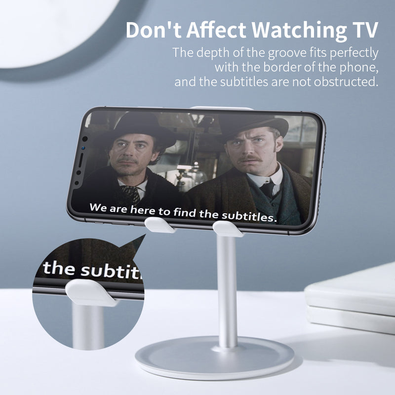 Floveme Aluminum Alloy Desktop Phone Holder Tablet Stand For 4.7-10.5 inch Smart Phone Tablet iPhone iPad Samsung