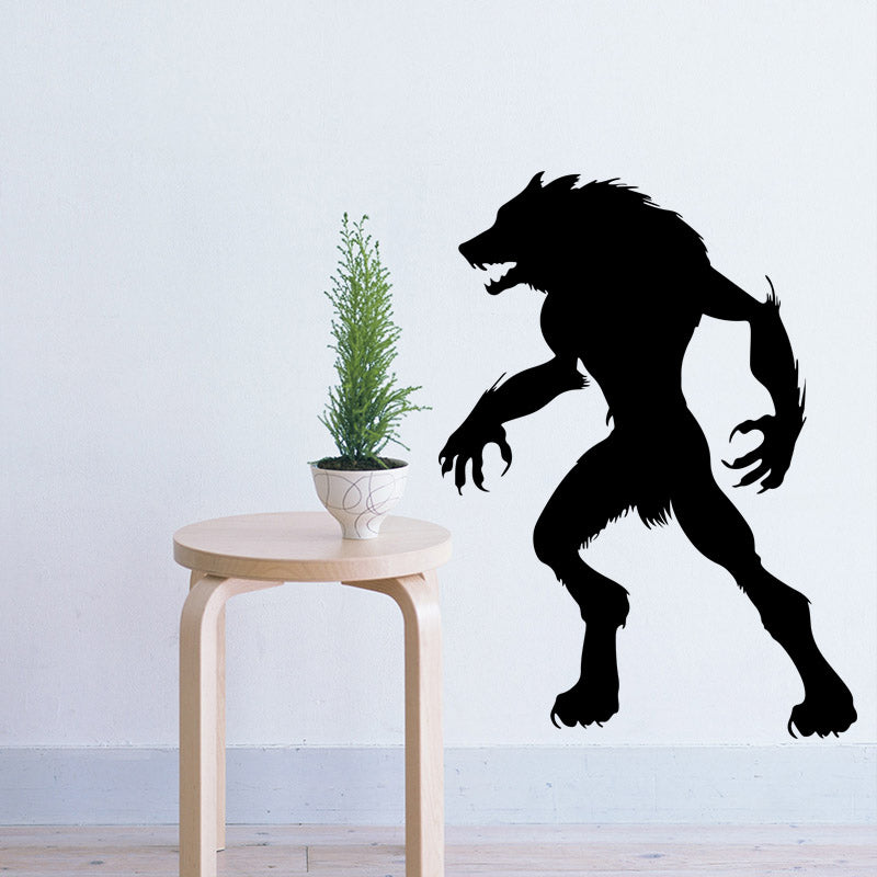 Miico FX3022 Halloween Sticker Wall Sticker Werewolf Pattern Removable Sticker For Room Decoration