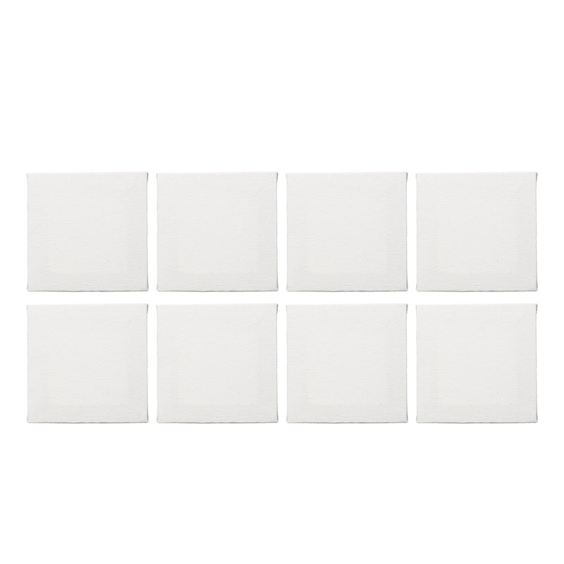 8PCS White Mini Blank Canvas Acrylic Paintings Frame Oil Paint Artist Square Art Sketch Boards Square Canvas
