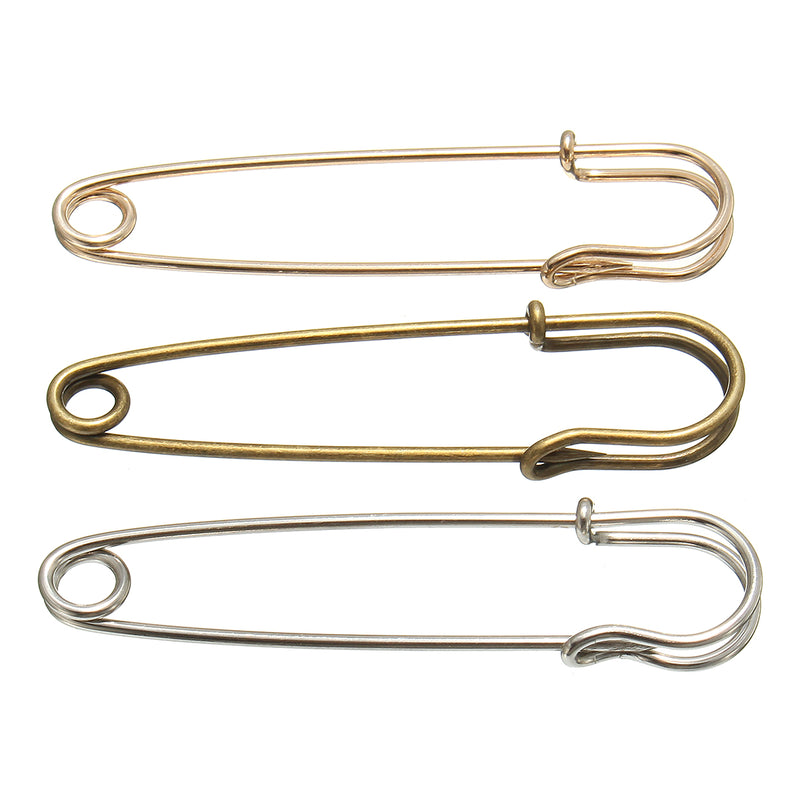 4Pcs 75mm Safety Pins Needles Brooch for Scarf Cloth Sewing Craft
