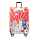 Honana Tourism Theme Elastic Luggage Cover Trolley Case Cover Warm Travel Suitcase Protector