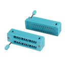 2pcs IC Lock Seat Zif Socket Test Universal zif Sockets 24Pin Narrow