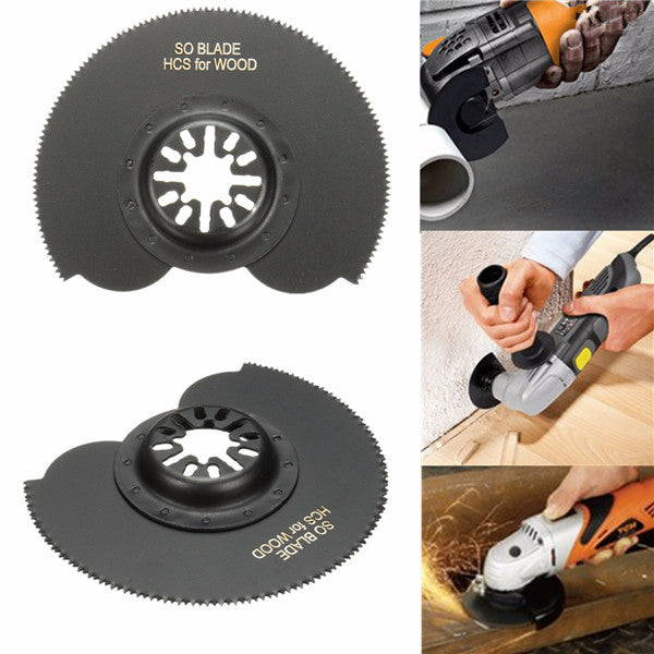 3pcs 88mm High Carbon Steel Semicircle Flush Saw Blades Ocsillating Multitool Accessories