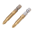 10pcs PH2 Cross Head Screwdriver Bits Set 1/4 Inch Hex Shank 50mm Phillips Screwdriver Bits