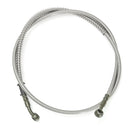 50cm-200cm Motorcycle Bike Brake Clutch Oil Hose Line Pipe 10mm Banjo Silver