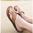 Men Casual Anti-slip Slippers Summer Beach Flat Soft Comfortable Flip Flop Sandals Leisure Shoes