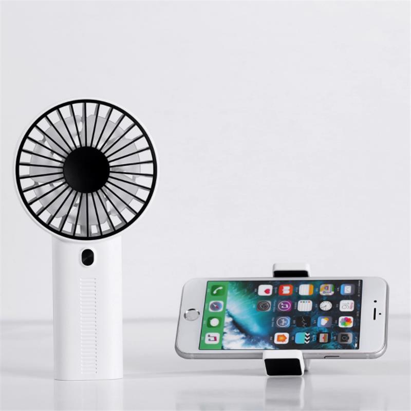 Well Star WT-F02 Portable Handheld Mini Fan Creative Desktop Mini Fan USB Charging Small Fan with Separable bracket Mobile Phone Holder