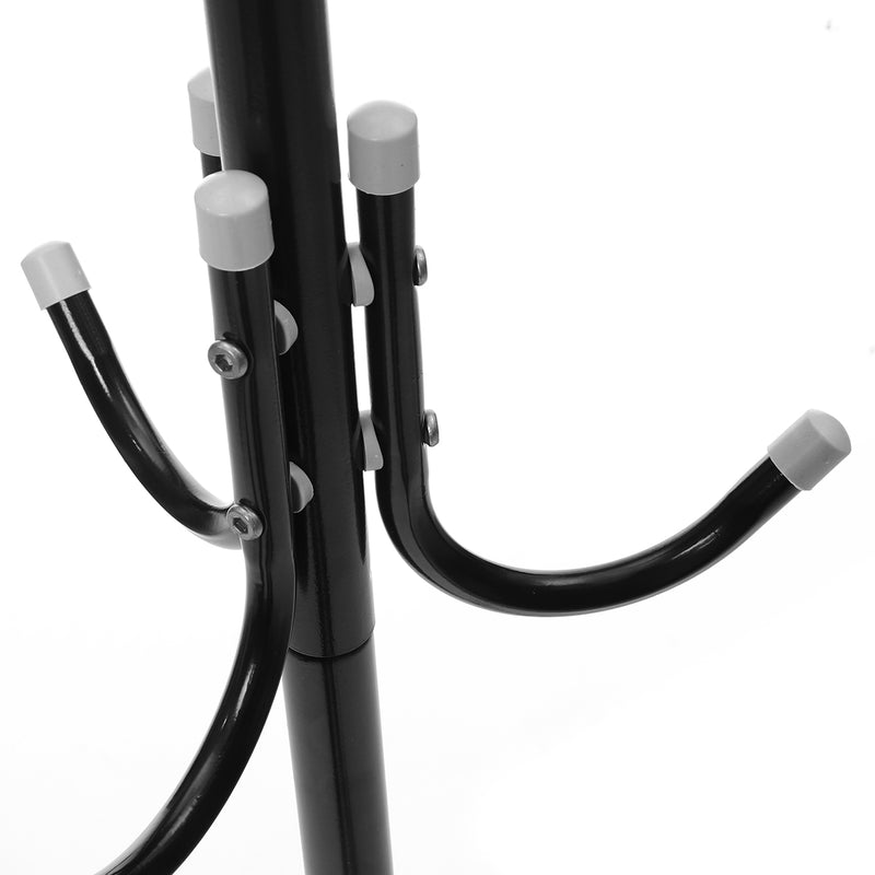 12 Hooks Metal Coat Stand Rack Clothes Hat Storage Hanger Holder Home Tree Entryway