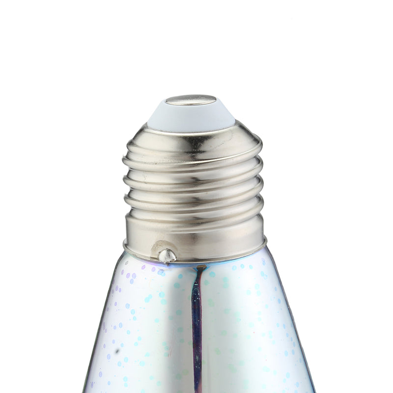 E27 ST64 3W RGB Glass 3D Fireworks Retro Edison LED Decorative Light Bulb AC220V