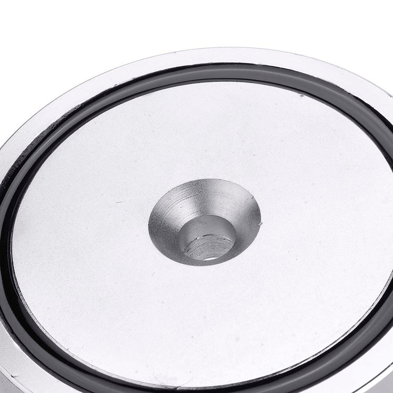 D90mm 400Kg Neodymium Recovery Magnet Strong Hook Diving Rope For Detecting Metal Treasure