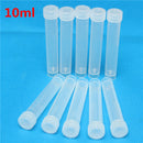 10pcs Graduated Plastic Cryovial Cryogenic Vial Test Tube Self Standing With Cap 1.5/5/10mL