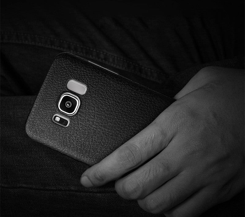 Soft TPU Silicone Ultra Thin Shockproof Leather Skin Back Cover Case for Samsung Galaxy S8 Plus