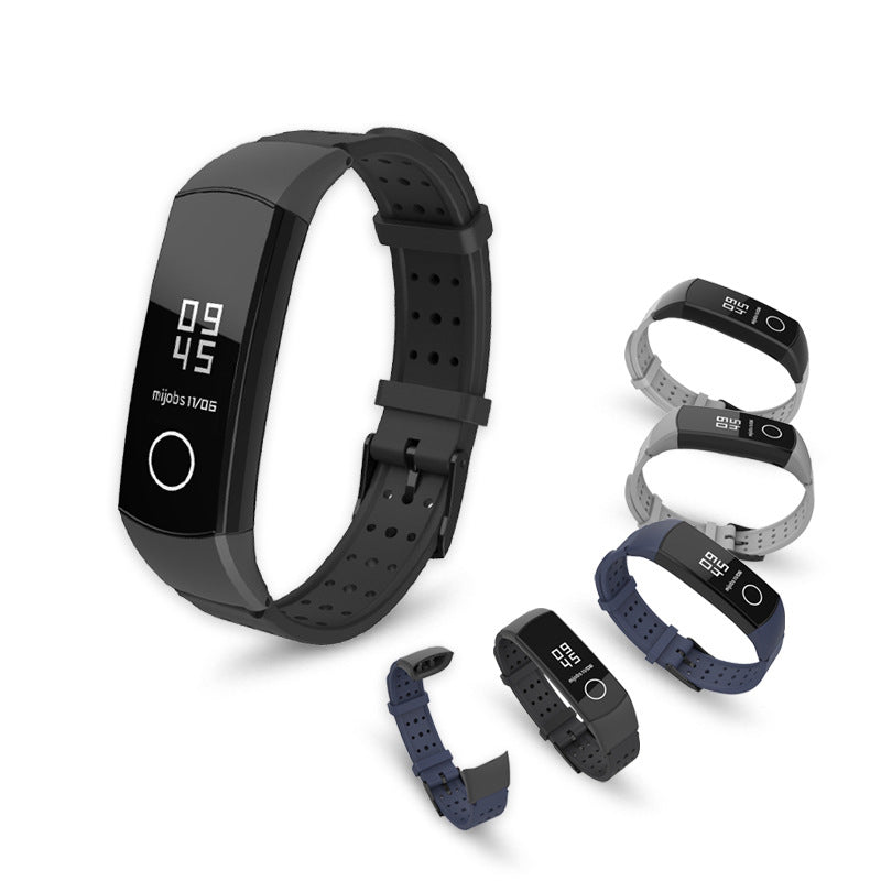 Mijobs Silicone Wrist Strap Waterproof Watch Band for Huawei Honor Band 4 Smart Watch