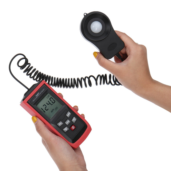 TA8133 Handheld Digital Luxmeter illuminance Photometer Light Meter 200000Lux Lux/FC illuminometer