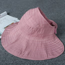 RD-503 Summer Women's Outdoor Sun Protection Folding Big Empty Top Beach Hat
