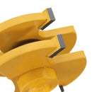 Drillpro 2Pcs 6/8mm Shank 3 Tooth T Mortise Tenon Cutter Woodworking Tongue Groove Router Bit Set