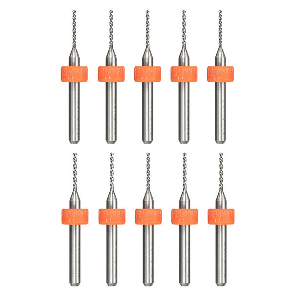 10pcs 3.175mm Shank 1.0mm Micro PCB Drill Bit Print Circuit Board Carbide CNC Engraving Tool
