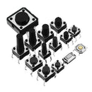 Total 1200pcs Tactile Tact Mini Push Button Switch Packet Micro Switch Bags 12 Types Each 100pcs