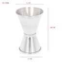Stainless Steel Double Single Shot Measure Jigger Bar Cocktail Drink Cup Party Mixing Cup