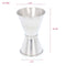 Stainless Steel Double Single Shot Measure Jigger Bar Cocktail Drink Cup Party Mixing Cup
