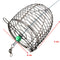 ZANLURE 10g Stainless Steel Wire Fishing Bait Lure Cage Fishing Trap Basket Feeder Holder