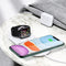 USAMS US-CD119 Double Coils 10W Qi Wireless Charger Phone Charger Earphone Charger Watch Charger for Qi-enabled Smart Phones Apple AirPods Pro Apple Watch Series 1 2 3 4 5