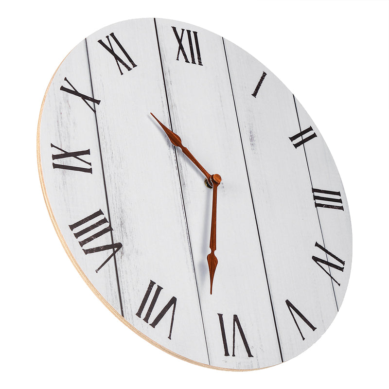 11 Inch DIY Wooden Wall Clock Diameter 28CM Round Room Home Bar Office Decor