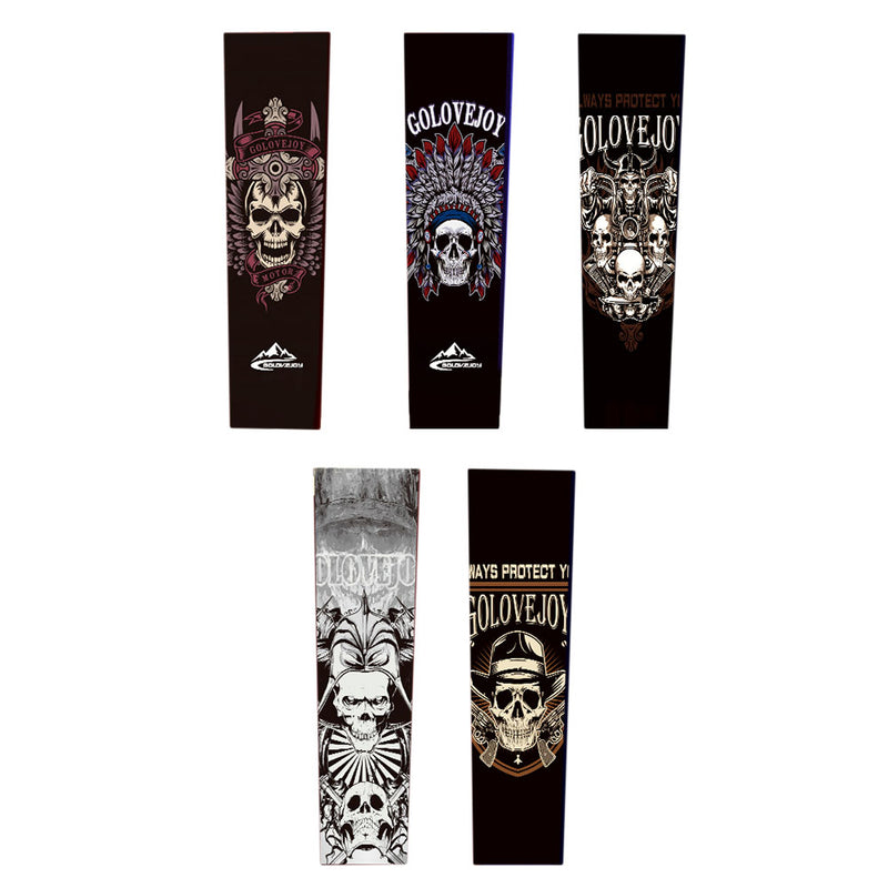 Ice Silk Sunscreen Arm Sleeves locomotive Printing Outdoor Riding Flower Arm Tattoo Arm Fishing Sleeve