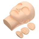 Detachable Soft Silicone Head Model Practice Makeup Dressing Lips Eyebrow Tattoo Training