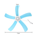 Portable 5 Blades Mini Ceiling Fan W/ Remote Control Hanging Summer Cooler Gift Dia. 71cm