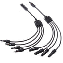 Y Branch MC4 Solar Panel Adaptor Cable Connector(1, M/FFFF and F/MMMM)