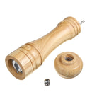 Oak Manual Pepper Burnisher Salt and Pepper Mill Solid Wood Pepper Mills with Strong Adjustable Ceramic Grinder Kitchen Tools